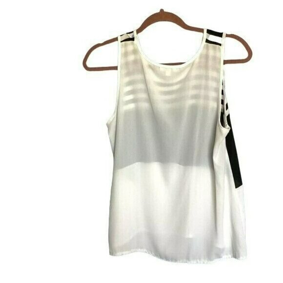 Zenana Outfitters Tank Top Style Blouse Cotton Yoke Colorblock Women''s Medium - Picture 2 of 12